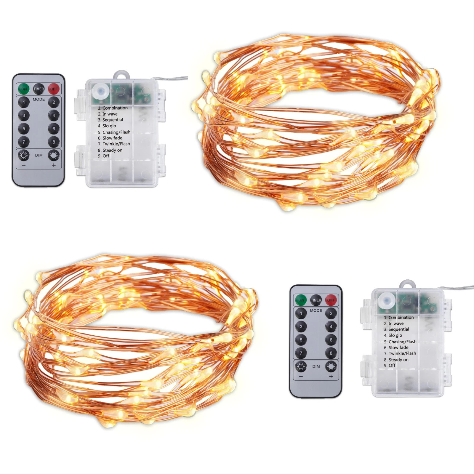 Party Lights Warm White Decorate Indoor/Outdoor 60 Led W/Battery Pack No Battery