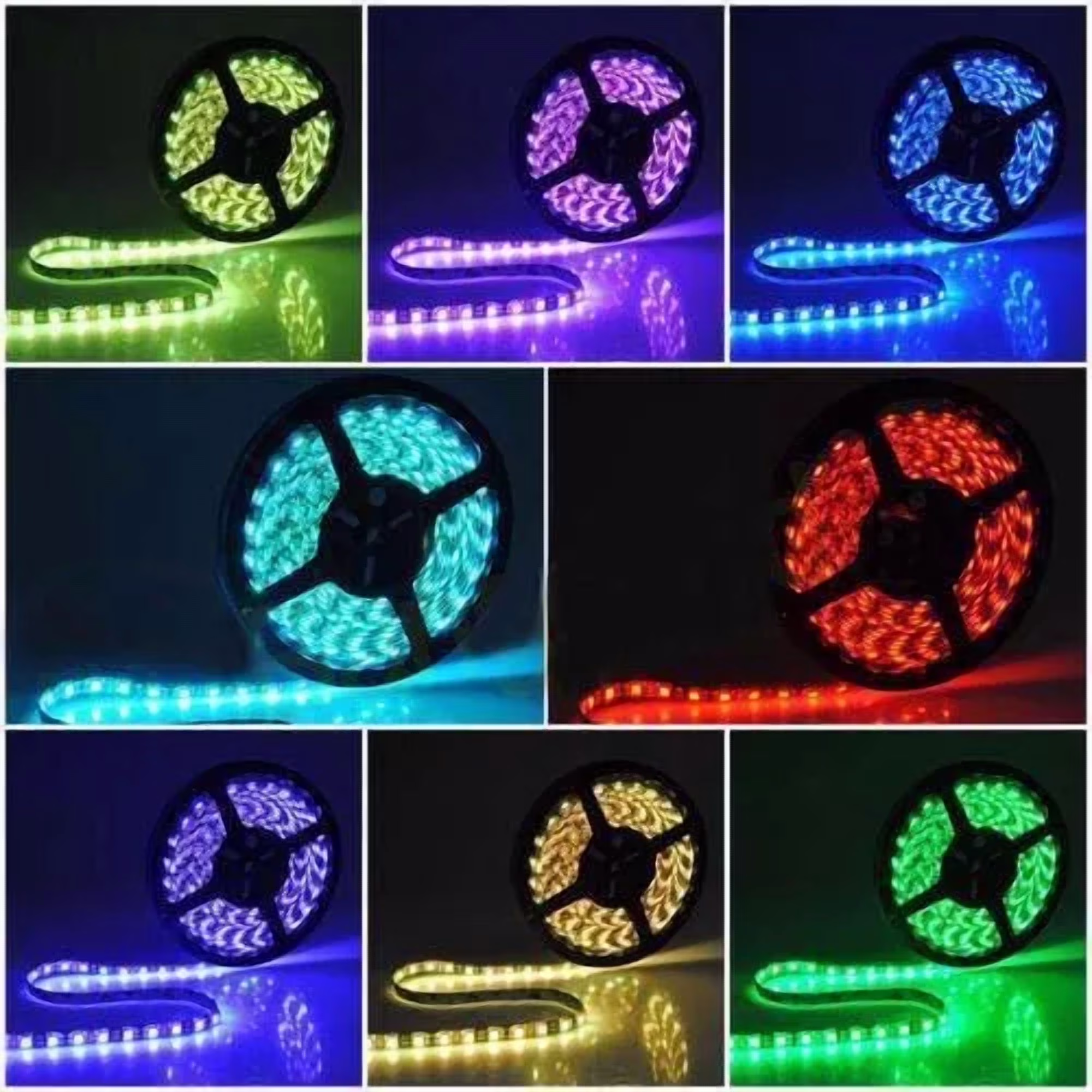 5M Waterproof Rgb 5050 Smd Led Strip Light Rope Light For Xmas Party Home Decor