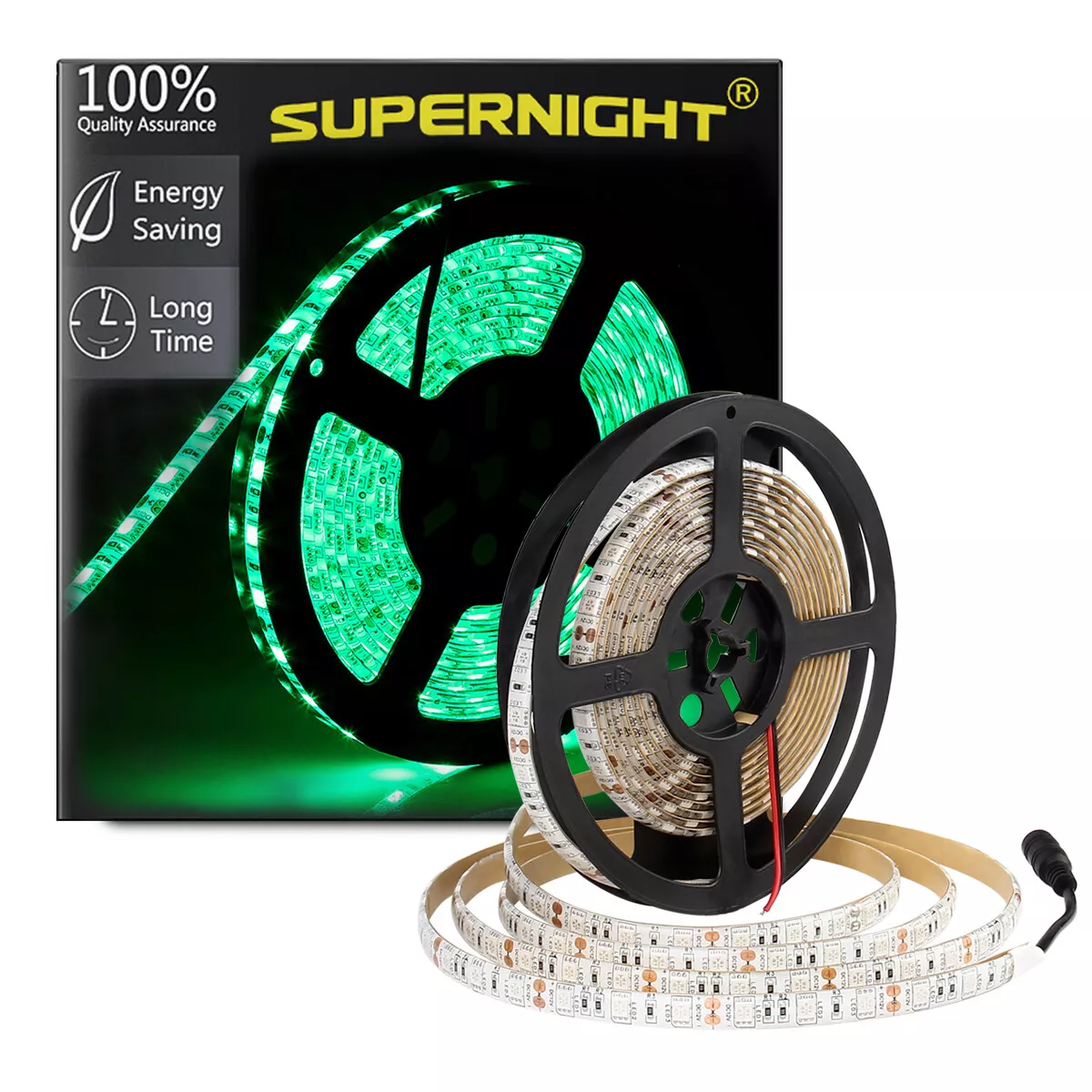 5M Green Led Strip Light Decoration Ribbon Light For Outdoor Room Waterproof 12V