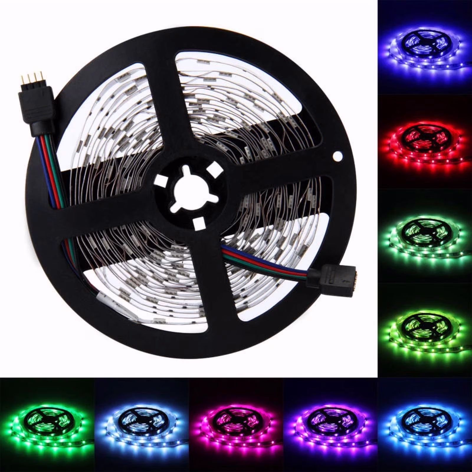 5M Rgb 5050 Led Strip String Rope Tape Light 150 Led For Home Indoor Party Decor